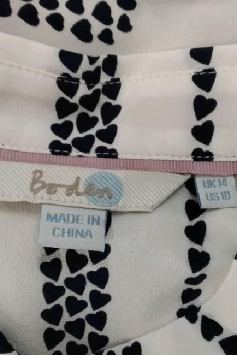 Chemise Boden Blanc en Soie