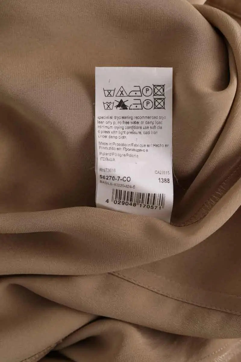Chemise Boss Beige en Soie