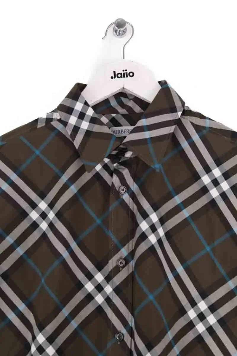 Chemise Burberry Kaki en Coton