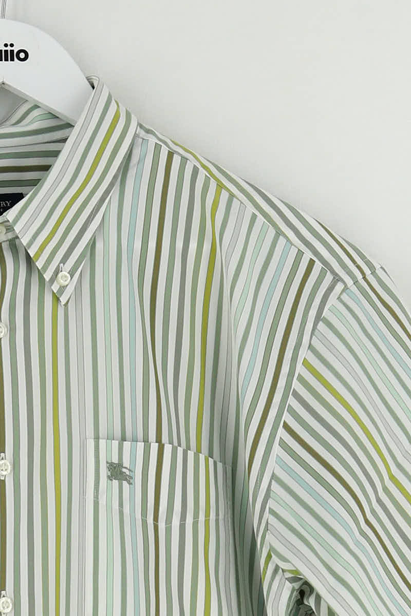 Chemise Burberry Vert en Coton