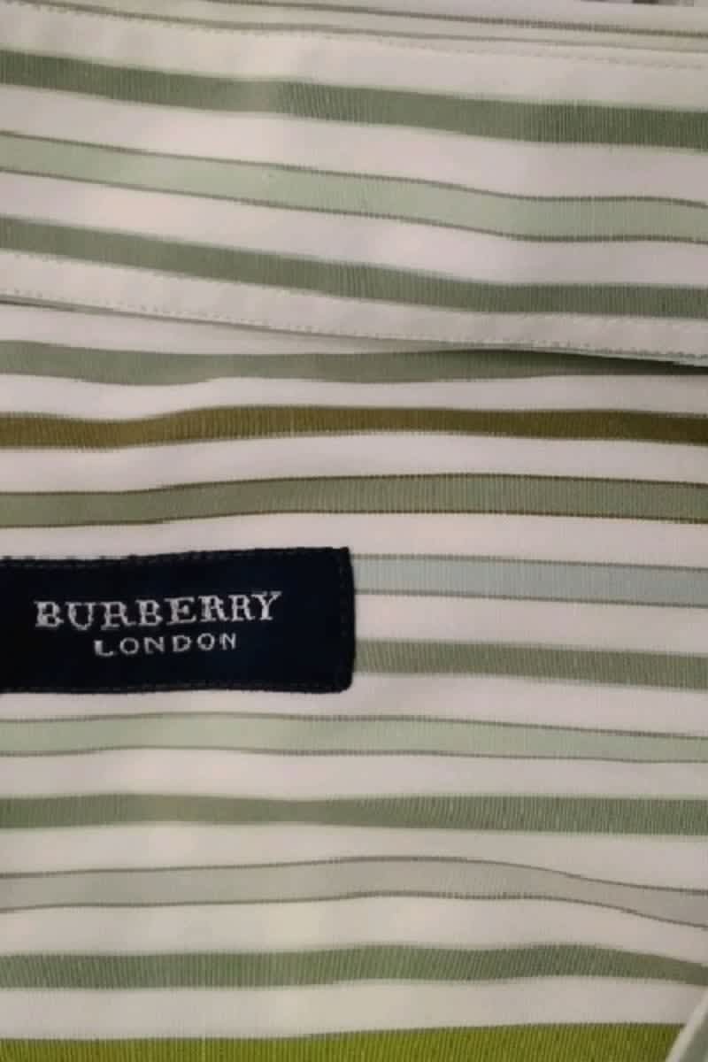 Chemise Burberry Vert en Coton