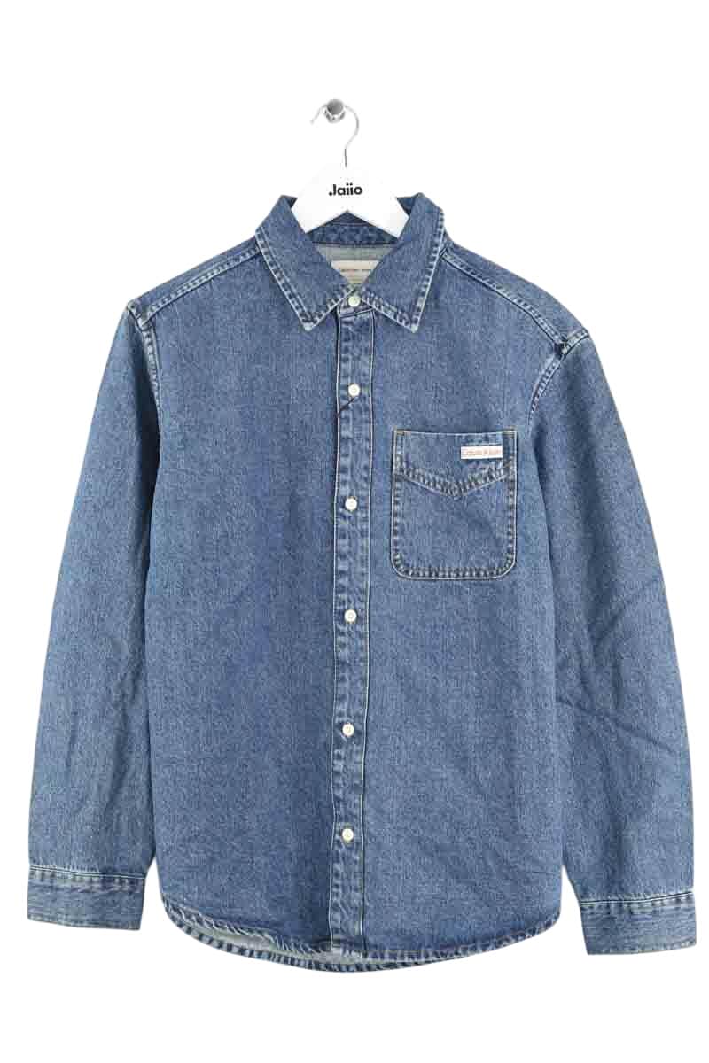 Chemise Calvin Klein Bleu en Coton, taille S - Seconde Main