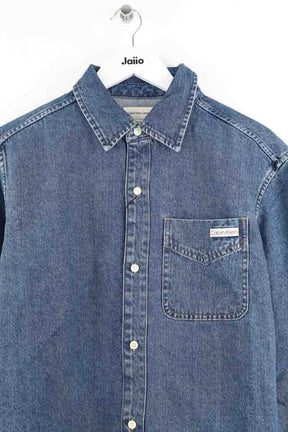 Chemise Calvin Klein Bleu en Coton