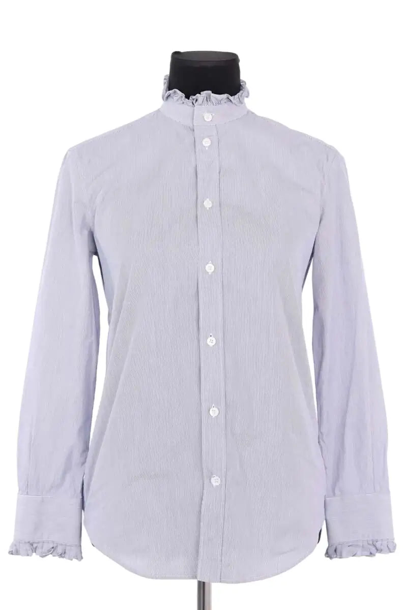 Chemise Celine Bleu en Coton, taille S - Seconde Main