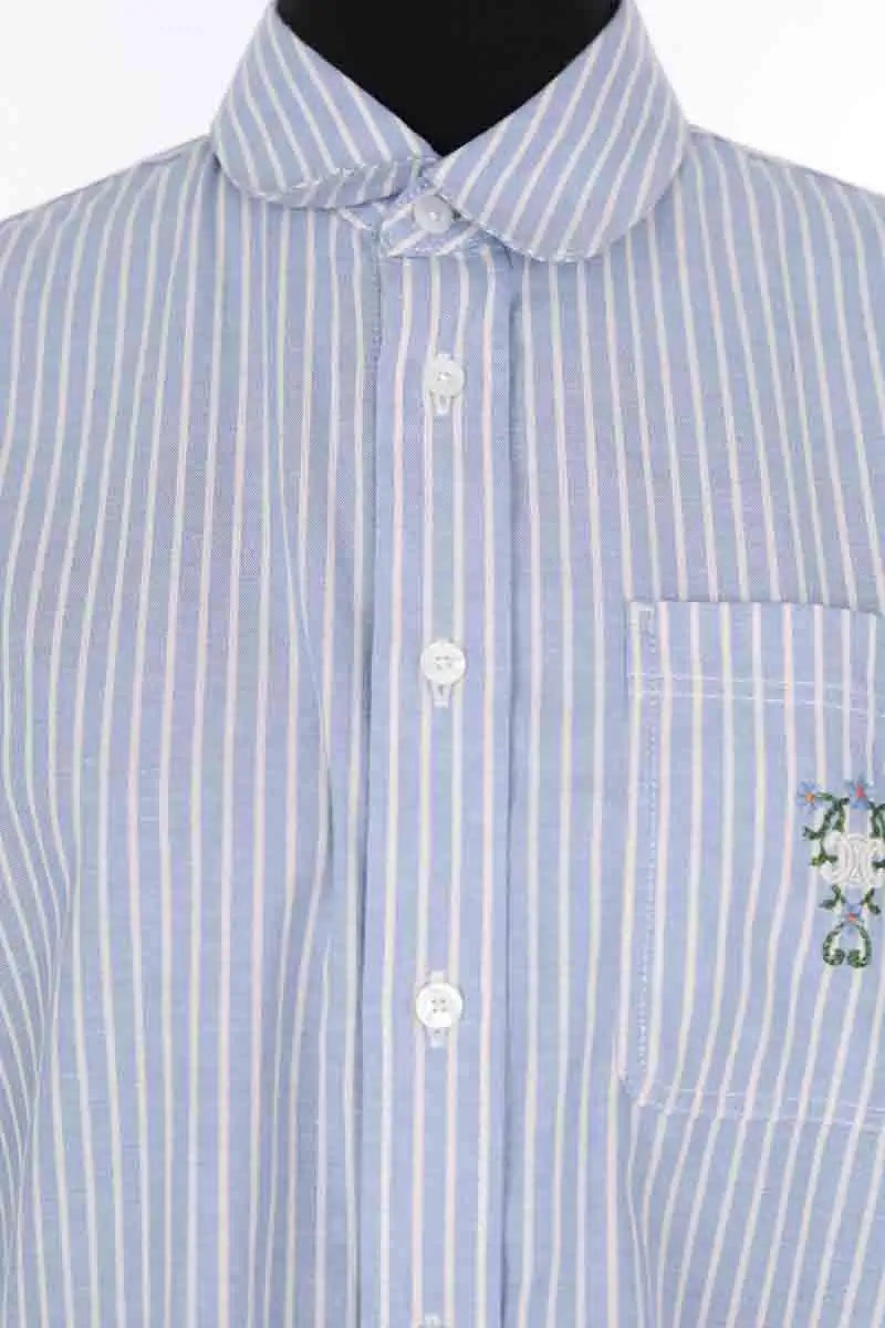 Chemise Celine Bleu en Coton