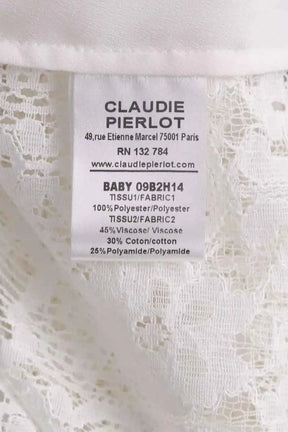 Chemise Claudie Pierlot Blanc en Viscose