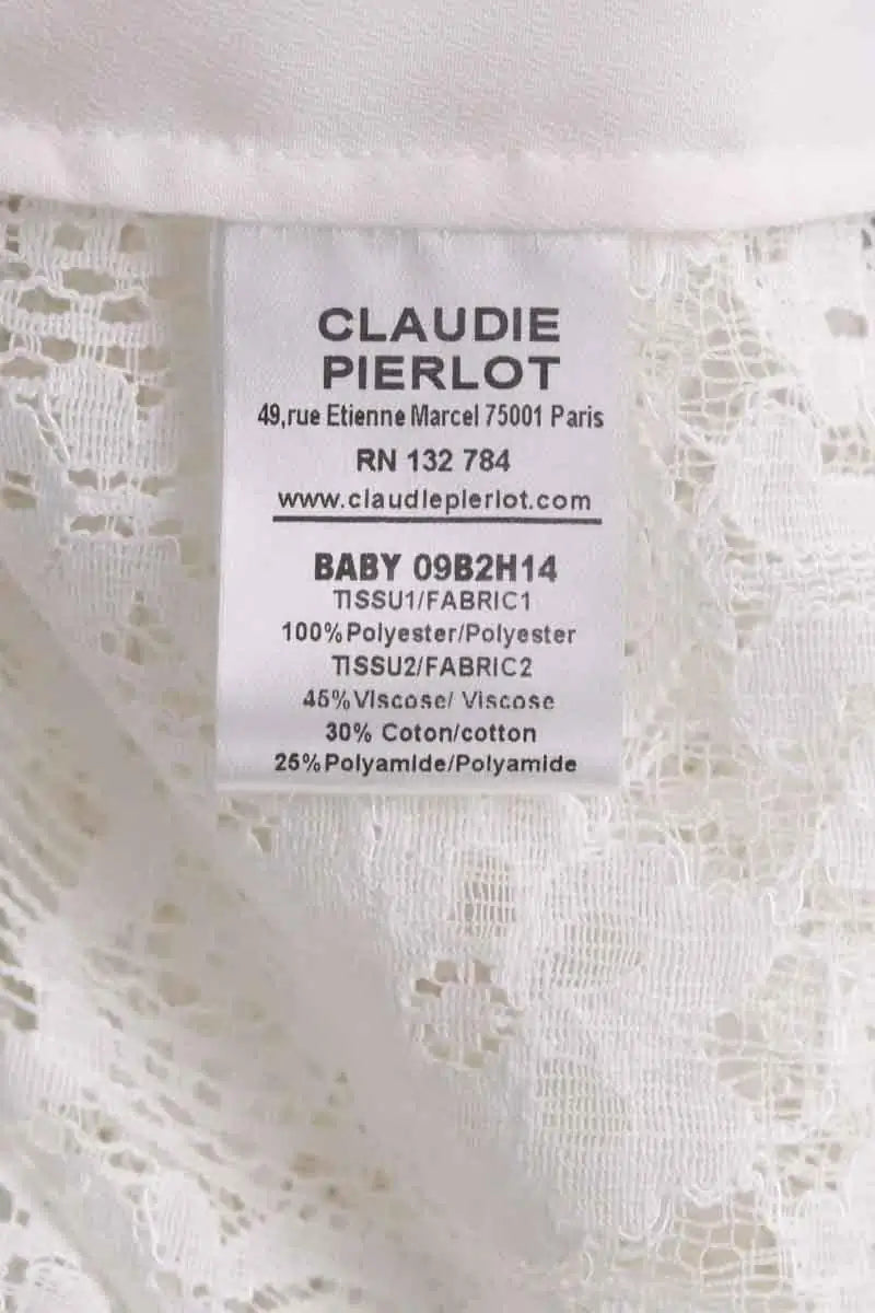 Chemise Claudie Pierlot Blanc en Viscose