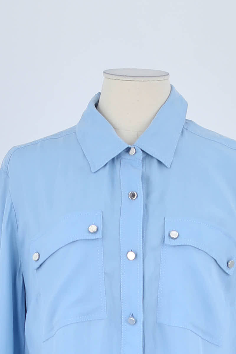 Chemise Claudie Pierlot Bleu en Coton