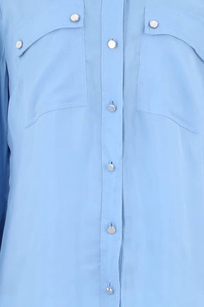 Chemise Claudie Pierlot Bleu en Coton