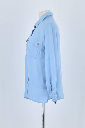 Chemise Claudie Pierlot Bleu en Coton