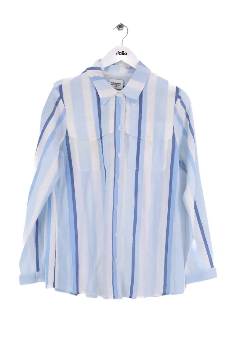 Chemise Claudie Pierlot Charlene Bleu en Coton, taille S - Seconde Main