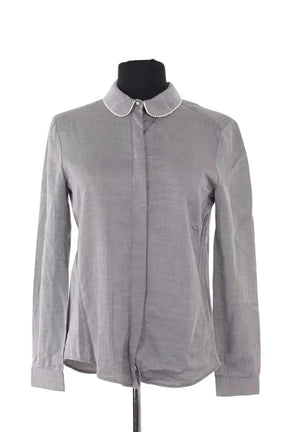 Chemise Claudie Pierlot Gris en Coton, taille M - Seconde Main