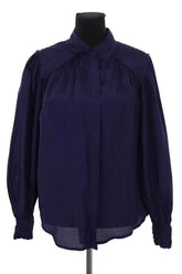 Chemise Claudie Pierlot Marine en Viscose, taille M - Seconde Main