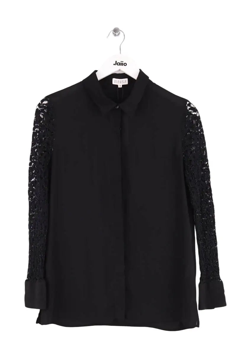 Chemise Claudie Pierlot Noir en Synthétique, taille S - Seconde Main