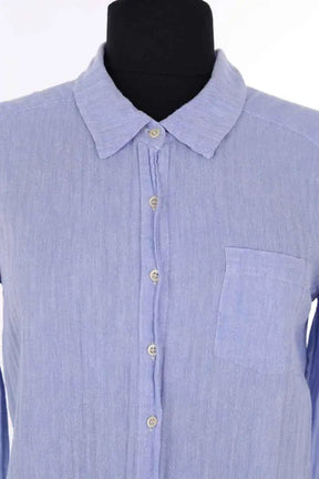 Chemise Des Petits Hauts Bleu en Coton