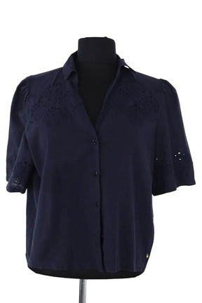 Chemise Des Petits Hauts Marine en Coton, taille S - Seconde Main