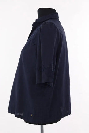 Chemise Des Petits Hauts Marine en Coton