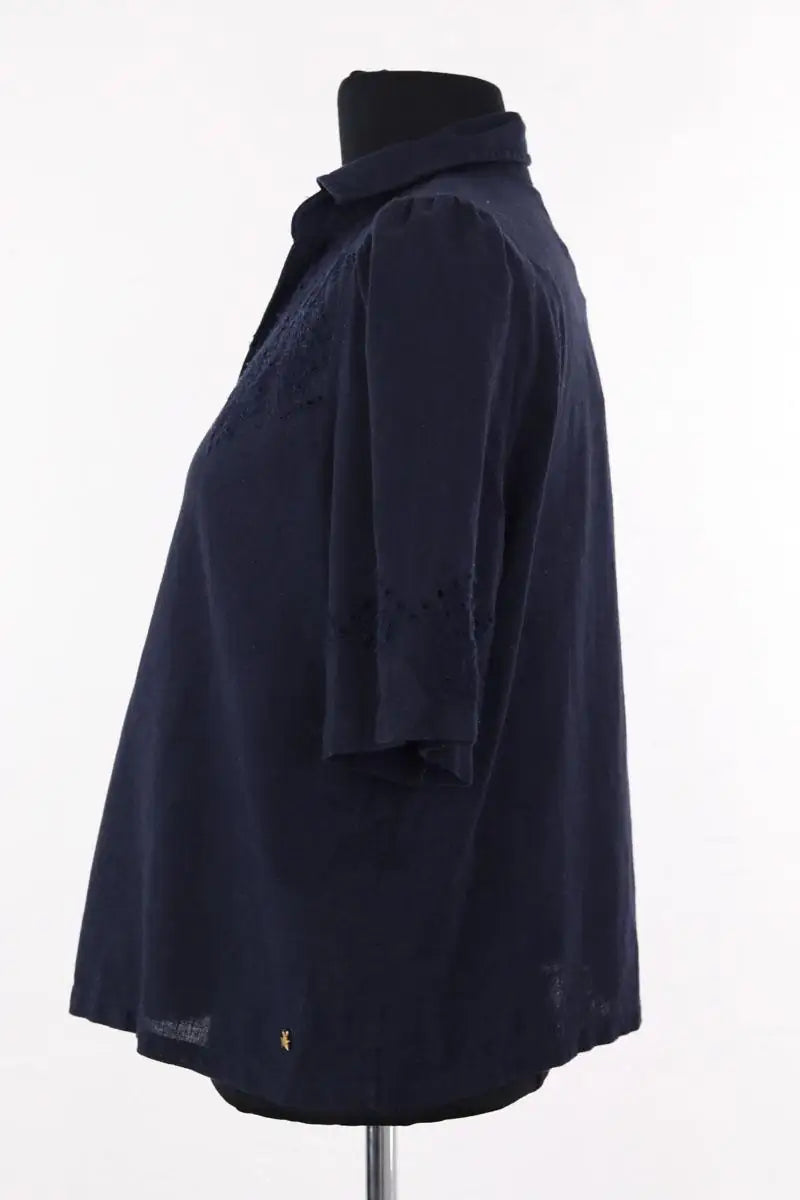 Chemise Des Petits Hauts Marine en Coton