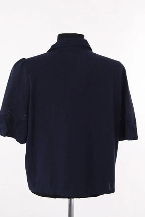 Chemise Des Petits Hauts Marine en Coton