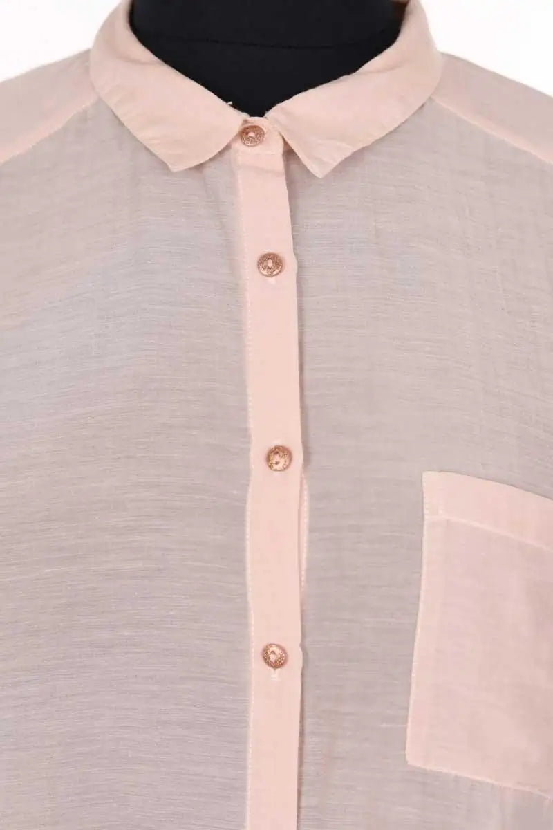 Chemise Des Petits Hauts Rose en Coton