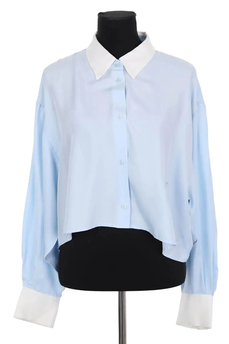 Chemise DMN Bleu en Soie, taille TU - Seconde Main