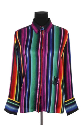 Chemise DMN Multicolore en Soie, taille L - Seconde Main