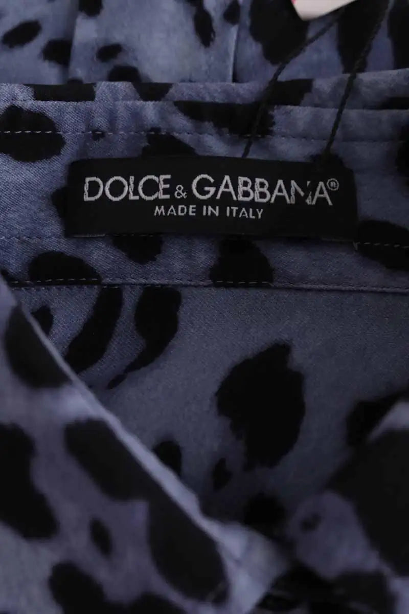 Chemise Dolce & Gabbana Bleu en Soie