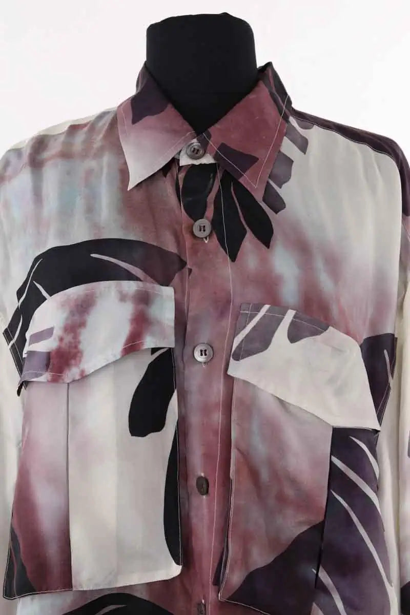 Chemise Dries Van Noten Violet en Soie
