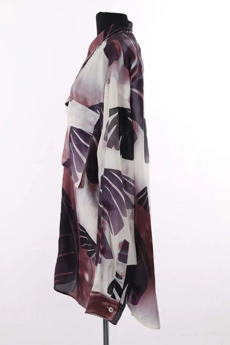 Chemise Dries Van Noten Violet en Soie