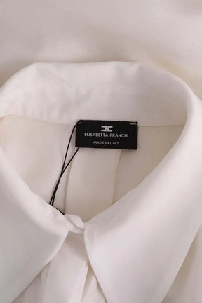 Chemise Elisabetta Franchi Blanc en Soie