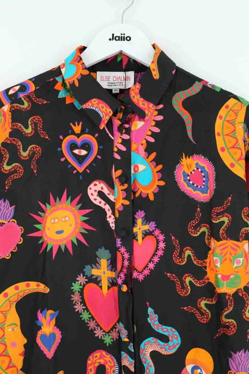 Chemise Elise Chalmin Noir en Soie