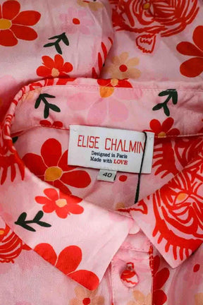 Chemise Elise Chalmin Rose en Soie