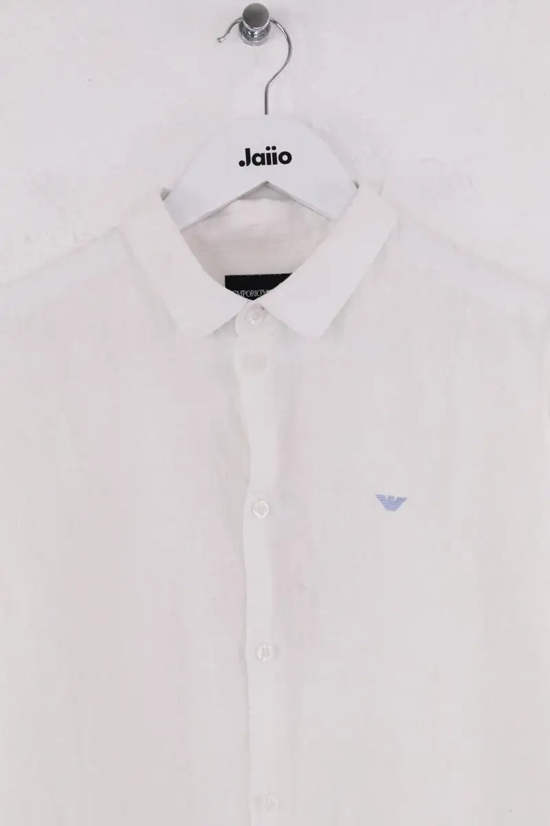 Chemise Emporio Armani Blanc en Lin