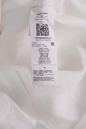 Chemise Emporio Armani Blanc en Lin