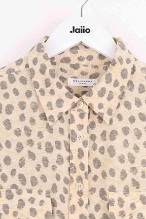 Chemise Equipment Beige en Soie