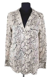 Chemise Equipment Blanc en Soie, taille S - Seconde Main