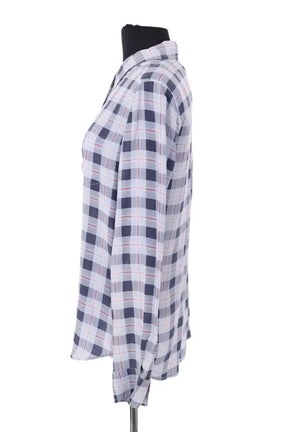 Chemise Equipment Bleu en Soie