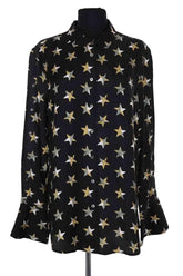 Chemise Equipment Noir en Soie, taille L - Seconde Main