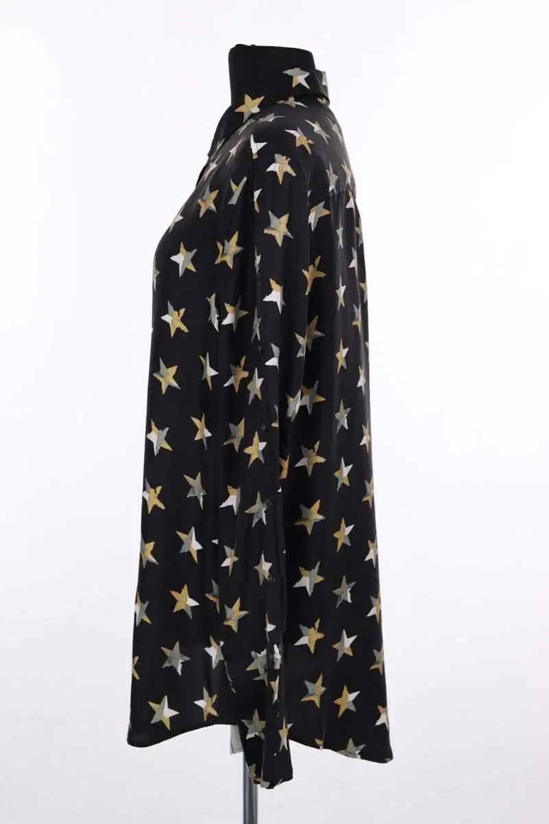 Chemise Equipment Noir en Soie