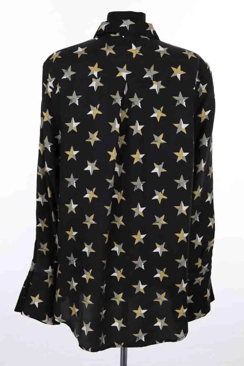 Chemise Equipment Noir en Soie