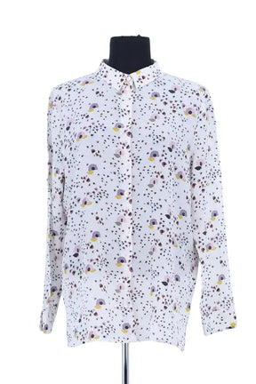 Chemise Eric Bompard Blanc en Soie, taille L - Seconde Main