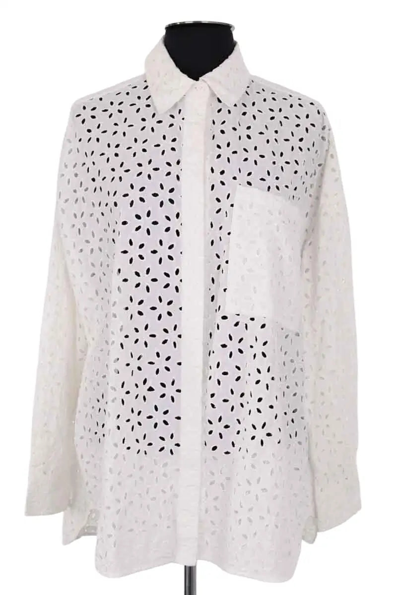 Chemise Essentiel Antwerp Blanc en Coton, taille S - Seconde Main