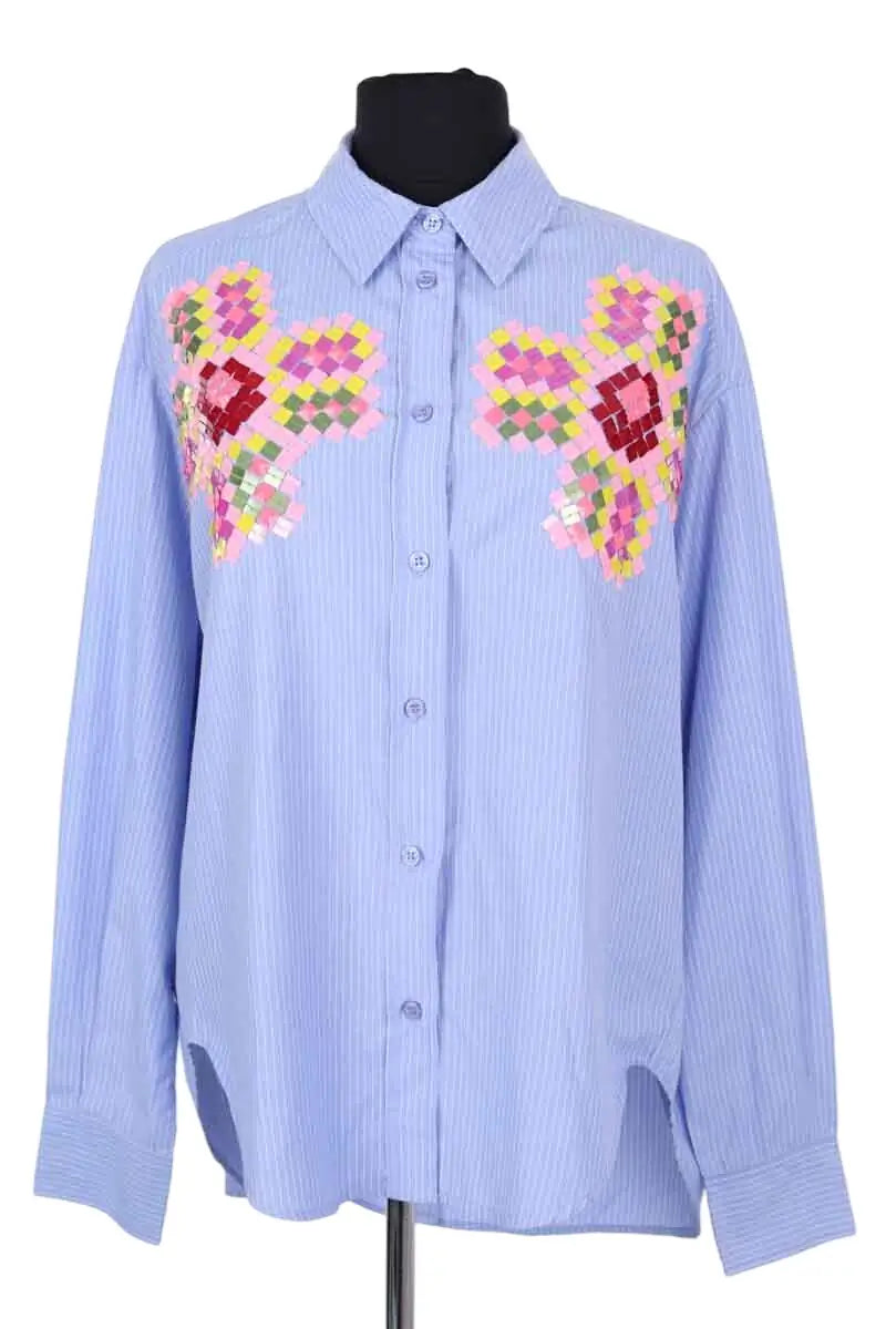 Chemise Essentiel Antwerp Bleu en Synthétique, taille S - Seconde Main