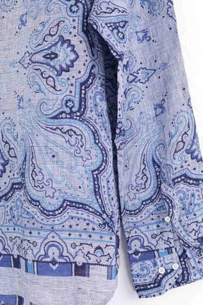 Chemise Etro Bleu en Lin