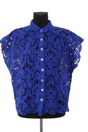 Chemise Farm Rio Bleu en Coton, taille M - Seconde Main
