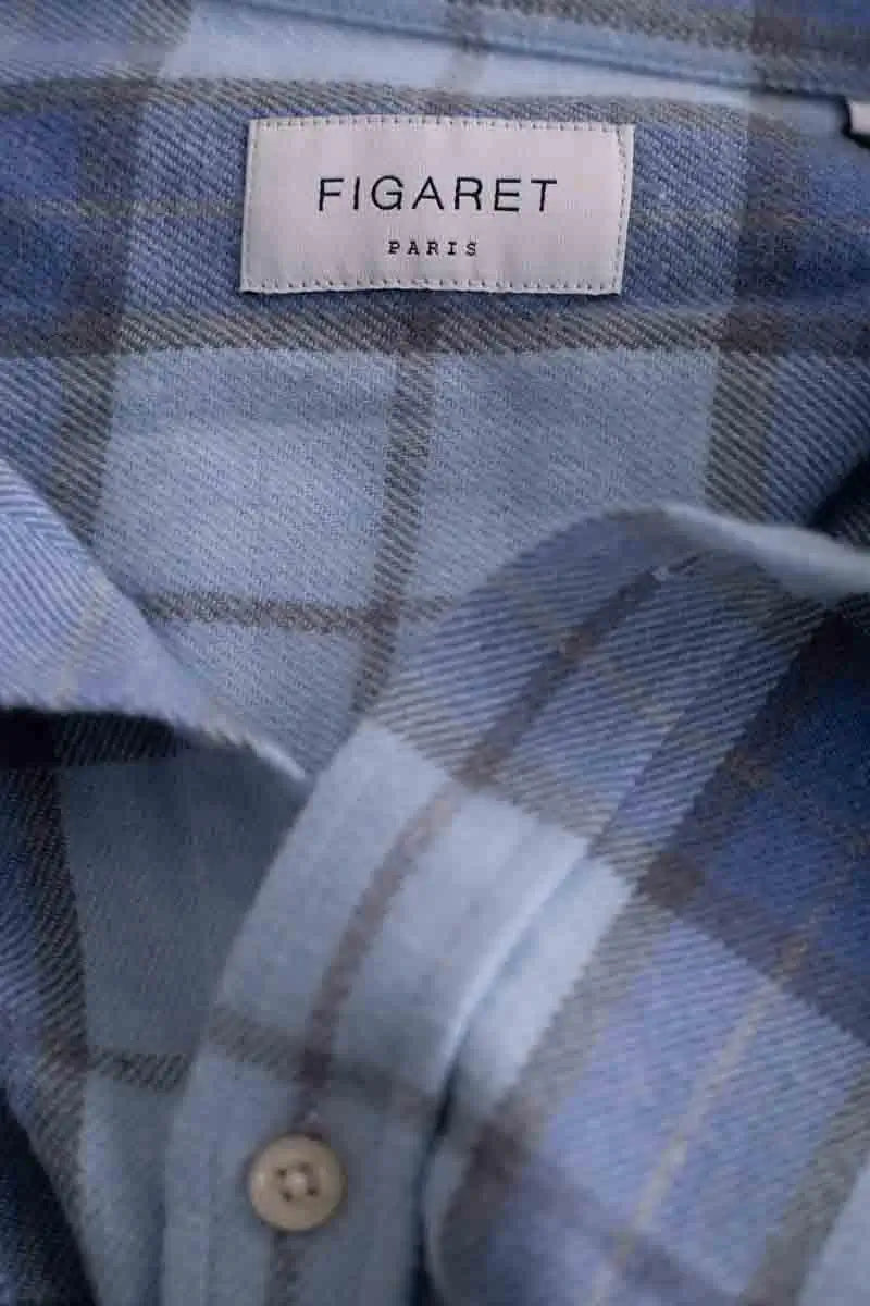 Chemise Figaret Bleu en Coton