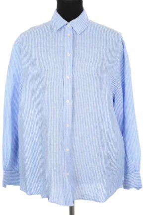 Chemise Figaret Bleu en Lin, taille L - Seconde Main