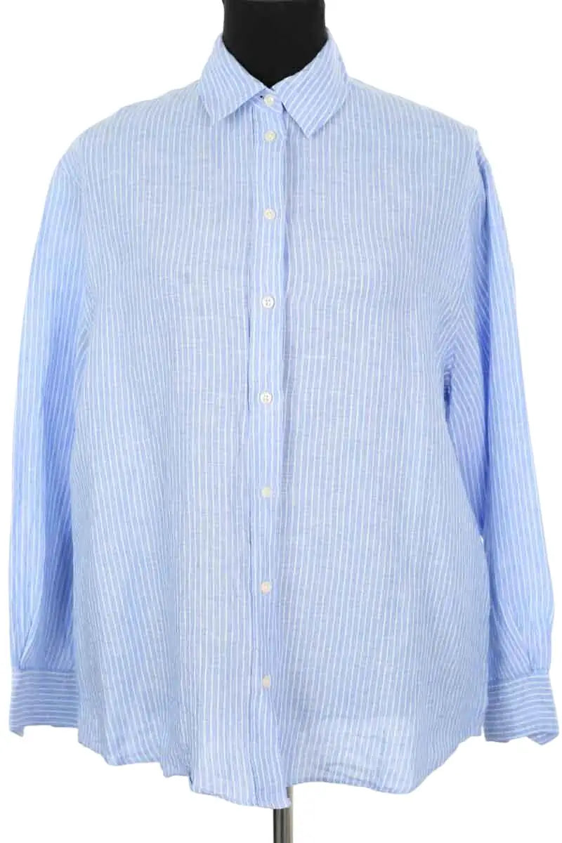 Chemise Figaret Bleu en Lin, taille L - Seconde Main