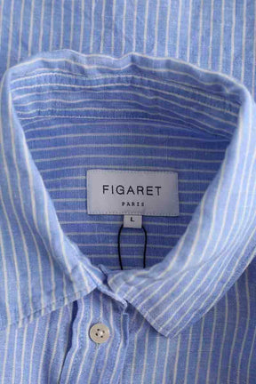 Chemise Figaret Bleu en Lin