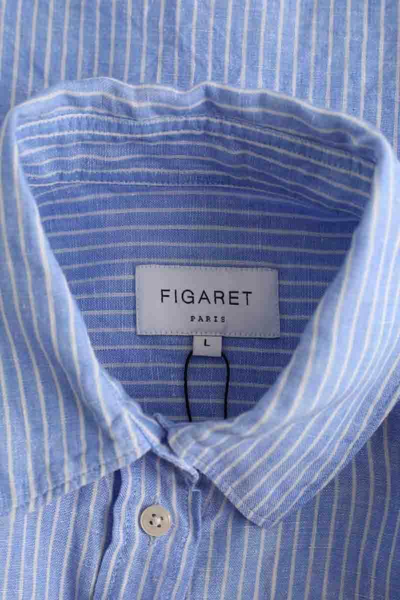 Chemise Figaret Bleu en Lin